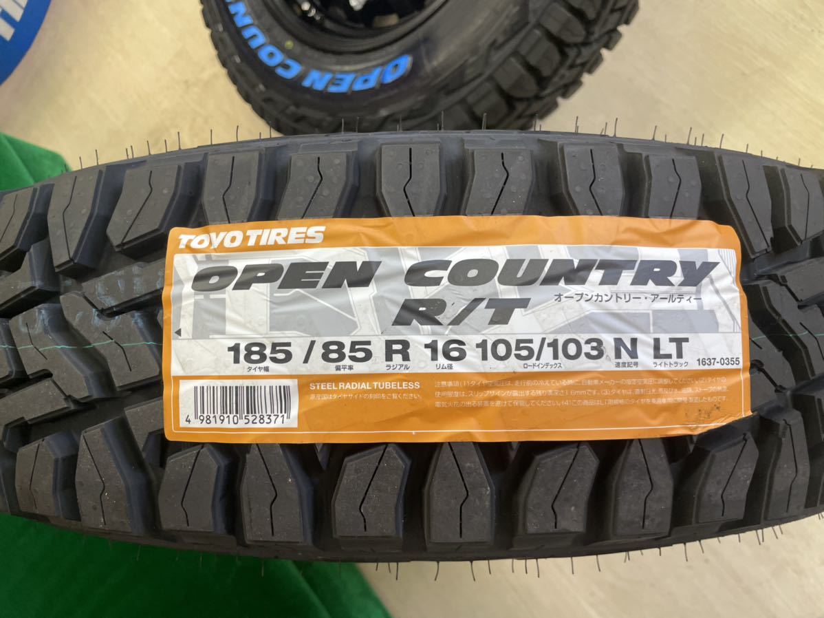 X-BLOODディーゼル16インチ5.5Jインセット20  PCD139.7-5H☆TOYOオープンカントリーR/T185/85R16付き☆JB64などジムニー全般に！