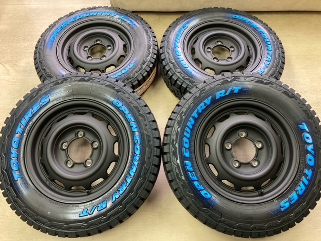 新品セット！APIO ワイルドボア ベンチュラ 16インチ 5.5J+20 PCD139.7-5H×TOYO オープンカントリーR/T 185/85R16！ JB64 JB23 ジムニー