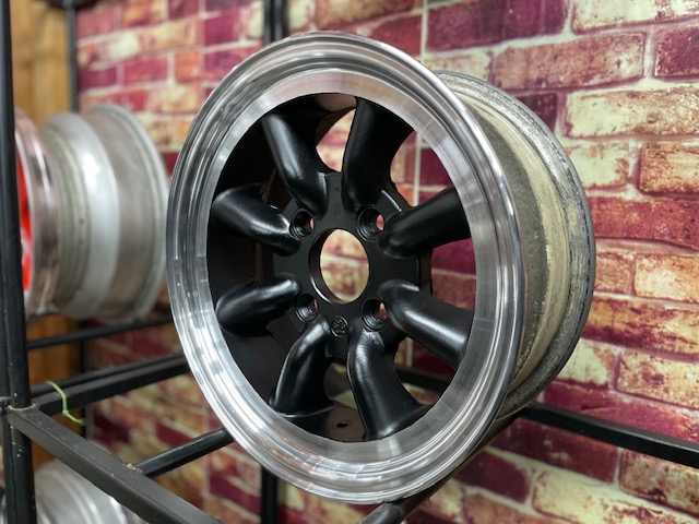 ワタナベ8スポーク Aタイプ 14インチ 6J +17（実測値）PCD114.3-4H キレイにリフレッシュされてます！2本セット！ハコスカ、AE86など