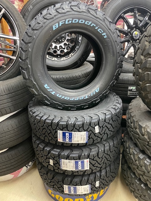 新サイズ！BFグッドリッチ KO3 LT 195/80R15 107S 新品タイヤ4本セット！2025年製造！ホワイトレター ハイエース、キャラバン、車検対応！