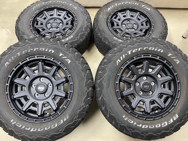 新品ホイール PPX D10X 16インチ×中古タイヤ BFグッドリッチKO2 235/70R16 ホワイトレター デリカD:5 RAV4