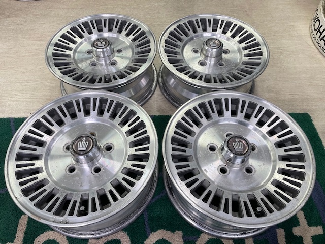 希少！120系 クラウン純正 14インチ 5.5J +27 PCD114.3-5H 中古ホイール4本セット！適格請求書発行可能です！