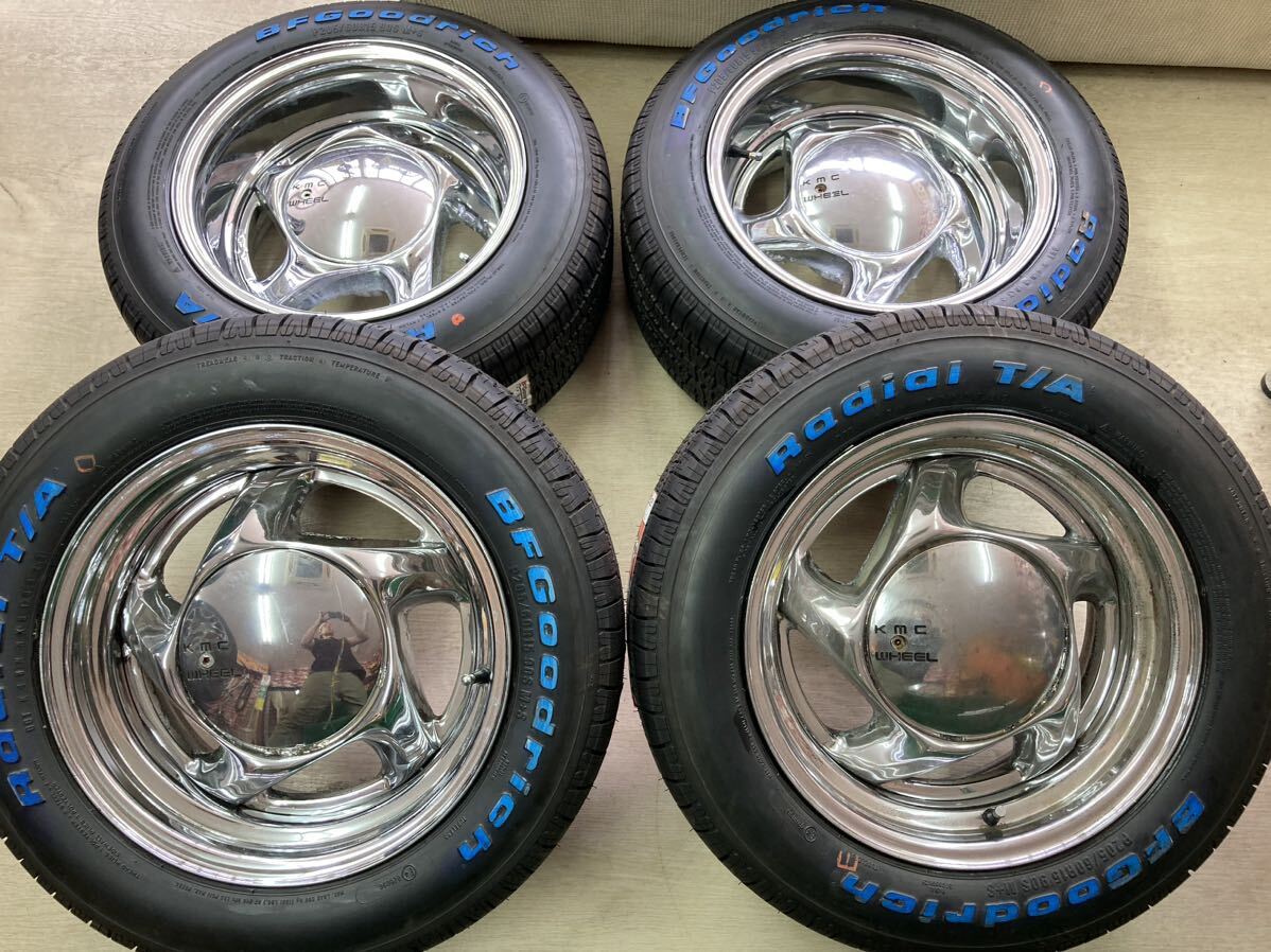 希少!!KMC ターミネーター◆15インチ 7J±0 8J-25 PCD127-5H◆BFグッドリッチ ラジアルTA 205/60R15◆未使用タイヤ付◆C1500 アストロ