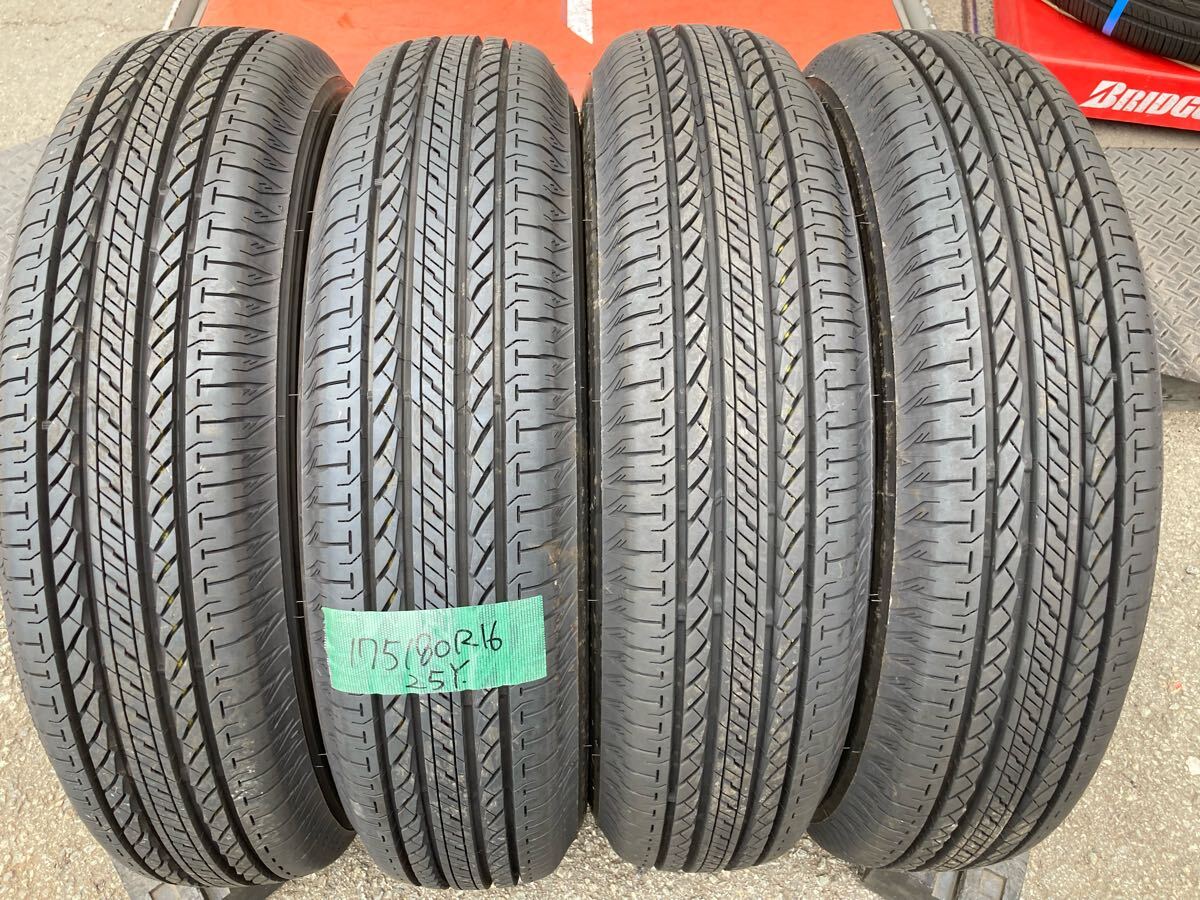 T4◆新車外し!!175/80R16 10分山 2025年製造品4本!!ブリヂストン デューラーH/L◆JB64ジムニー納車外し!!JB23 JA11 JA12 など