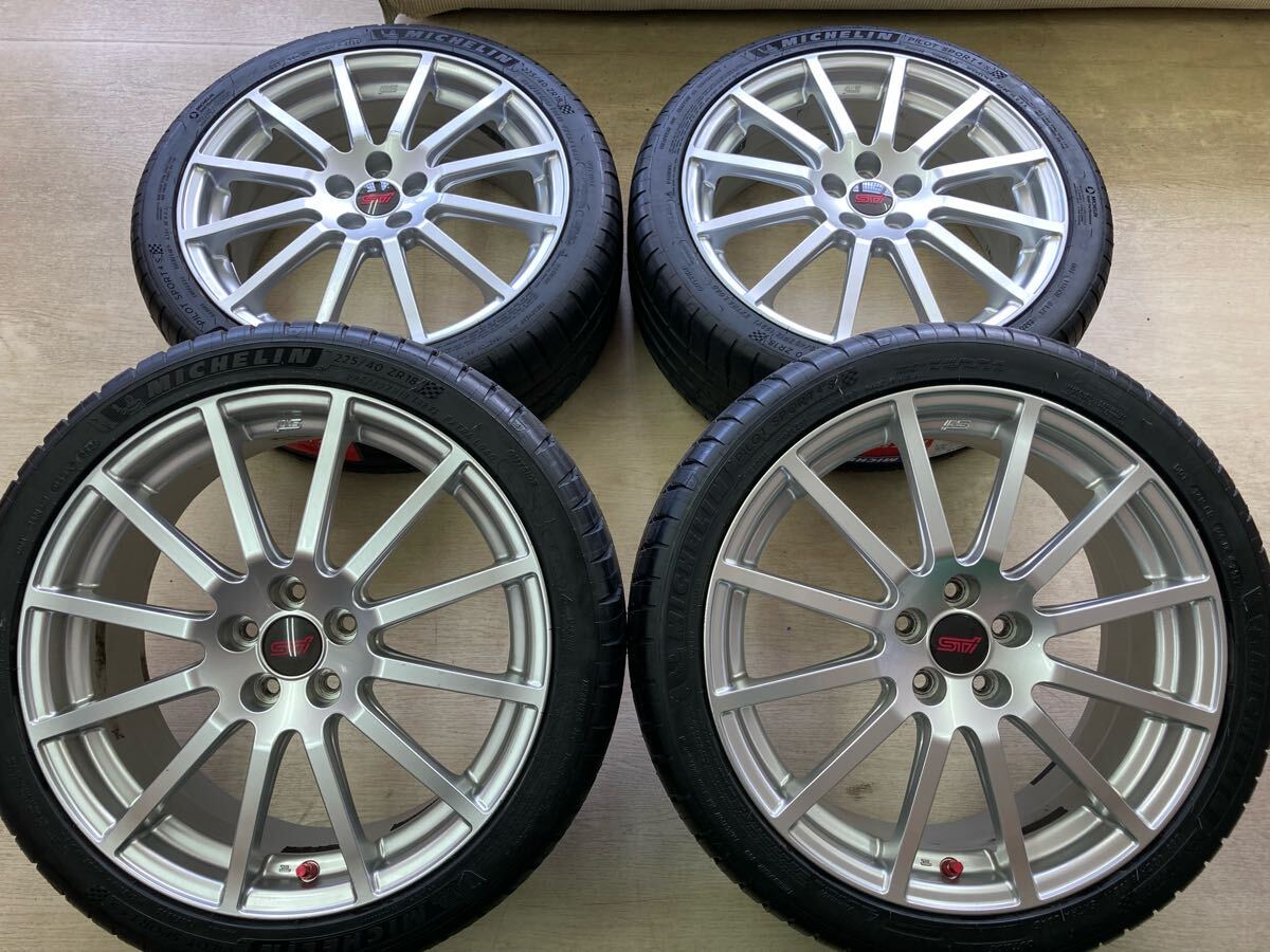 SUBARU スバル レガシィ STI 純正オプション×未使用タイヤ ミシュラン パイロットスポーツ４S 225/40R18付 BRZ インプレッサ