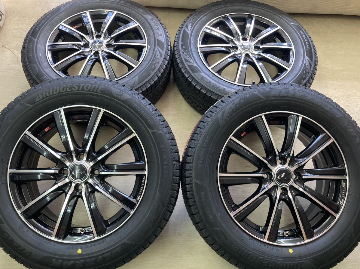 ライズ ロッキーにおすすめ!!ブリヂストン ブリザック VRX3 195/65R16未使用品付セット◆ウェッズ レオニス SL◆16in 6J+50 4/100