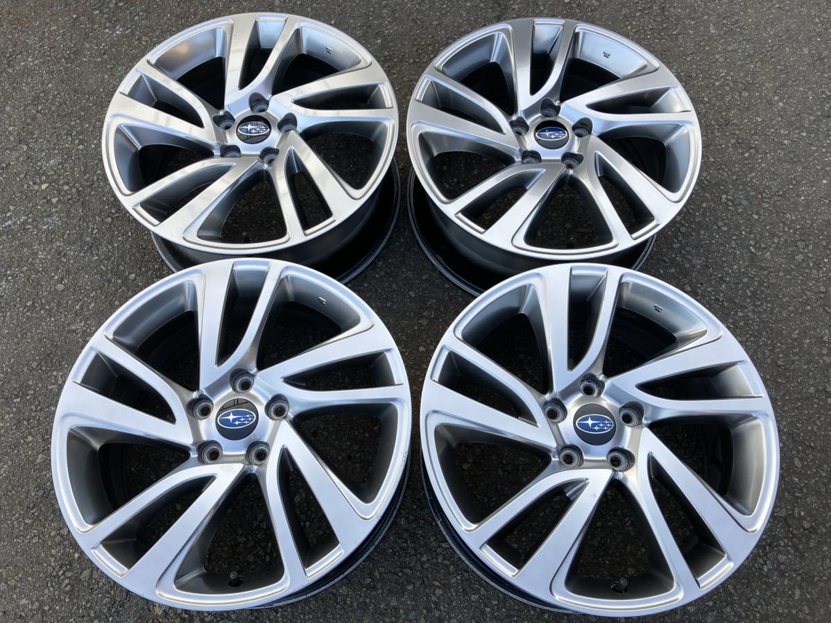 スバル WRX S4 純正 18インチ7.5Jインセット55 PCD114.3-5H◆中古ホイール4本セット！レヴォーグ フォレスター レガシィB4 アウトバック